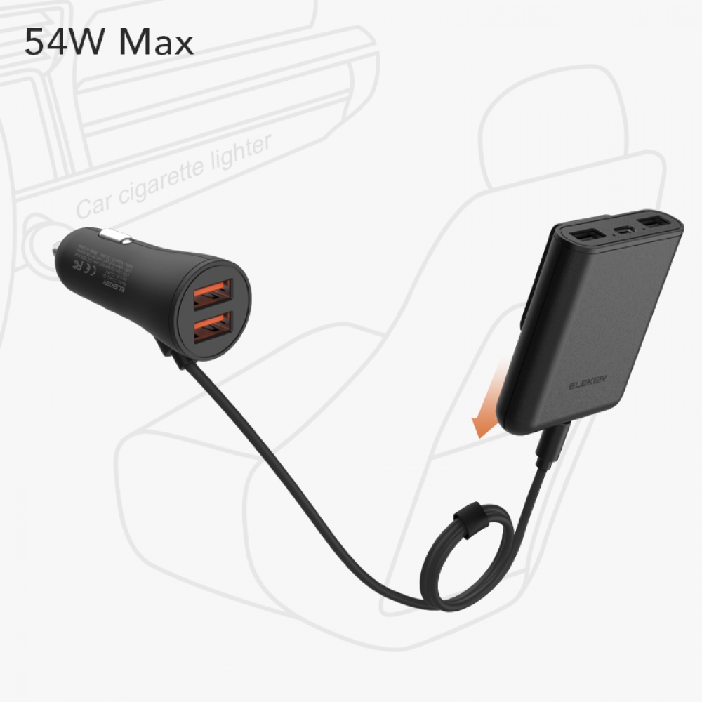 5 USB fast charging  car charger