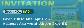 April 11-14, 2025 Hong Kong Airport Expo. Booth No.: 8A01