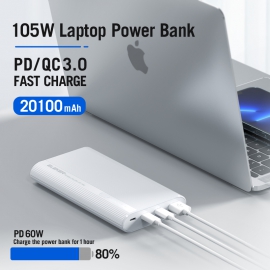 PD+QC Laptop Power Bank 20100mAh