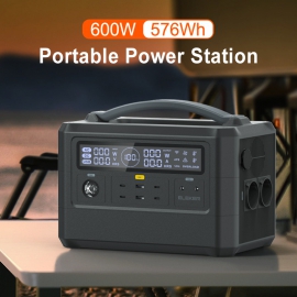 600W/576Wh Portable Power Station-US