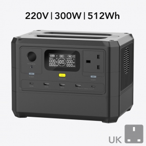 300W/512Wh Portable Power Station-UK