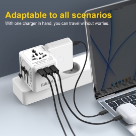 2AC+4USB Universal Travel Adapter With USB Charger