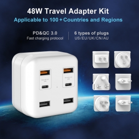 Travel Adapter KIT With PD+QC3.0