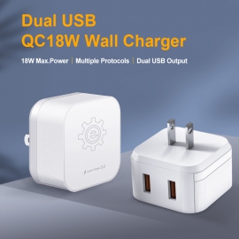 18W Dual USB Power Adapter-US