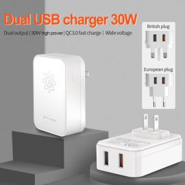 2 USB Power Adapter With QC3.0