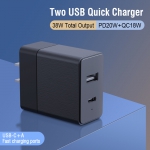 Dual USB Power Adapter 38W-US	