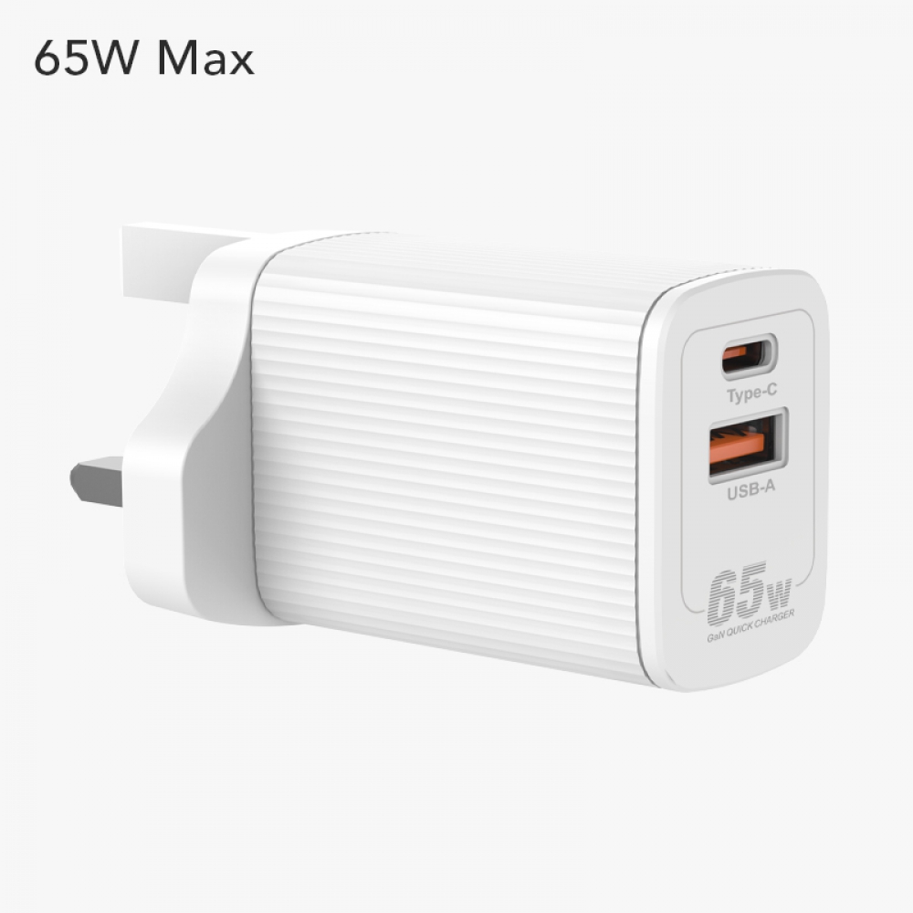   USB-C+A GaN Fast Charger 65W