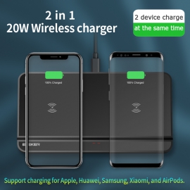 20W Wireless Dual Charger